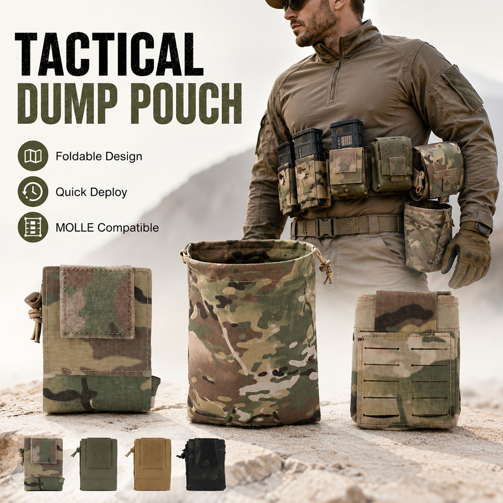 Outdoor Hunting Gear Storage - Tactische MOLLE Dump Pouch Opvouwbare magazijnopvangtas