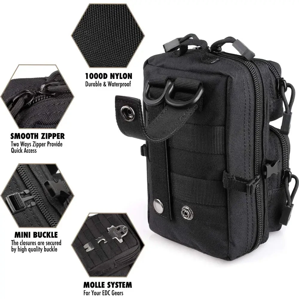 Outdoor Hunting Gear Storage - Kleine Molle-opbergtas, een compacte EDC-tas voor